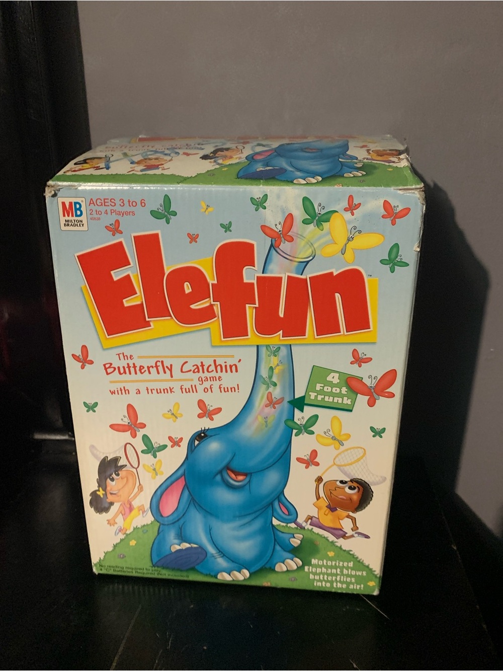 Vintage 2002 Hasbro Elefun Butterfly Catchin' Game Missing 2 Butterflies
